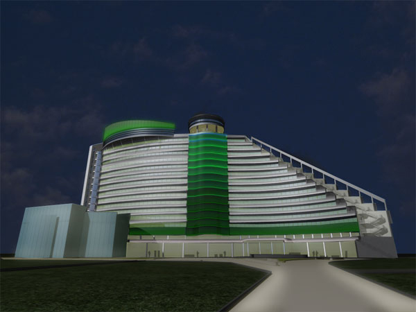 beach hotel baku_external facade