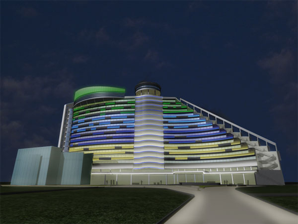 beach hotel baku_external facade